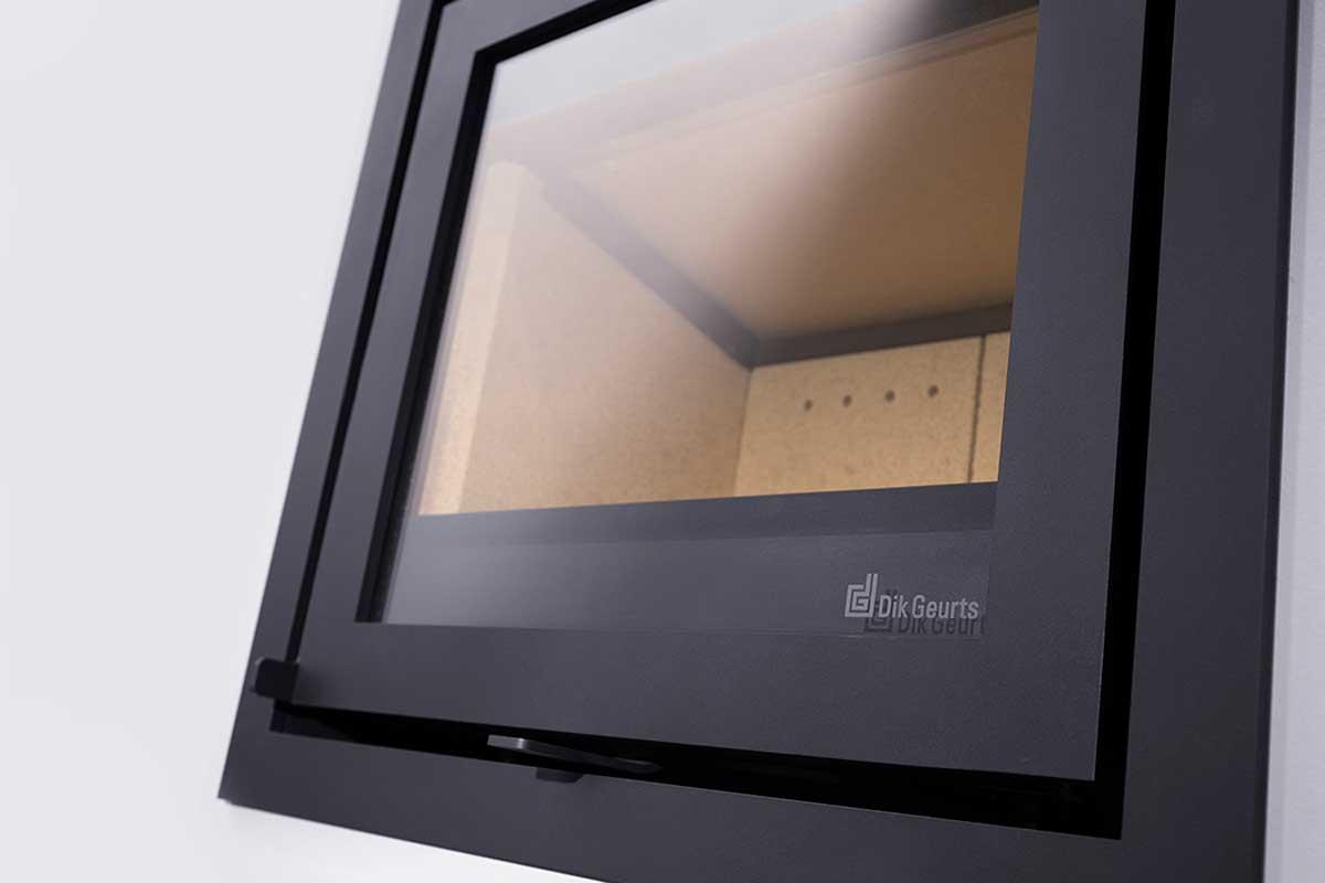 Dik Geurts fireplace insert Instyle corner slim 660-570